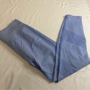 PINK Seamless Active Light Blue High Rise Leggings Size Large